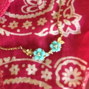 TAI delicate necklace (8") gold, CZ, opal